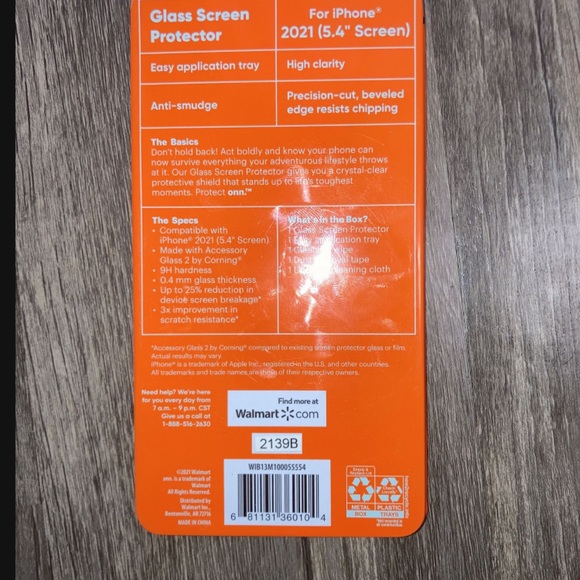 Protect Onn: Glass Screen Protector for IPhone 13 mini - Picture 2 of 3